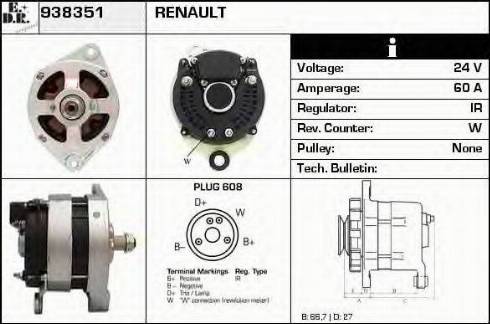 EDR 938351 - Генератор autospares.lv