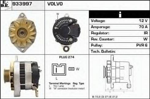 EDR 933997 - Генератор autospares.lv