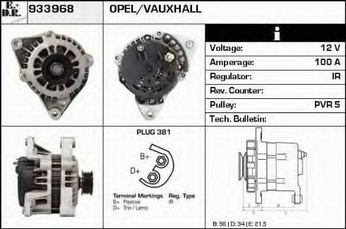 EDR 933968 - Генератор autospares.lv