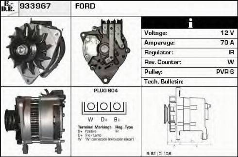 EDR 933967 - Генератор autospares.lv