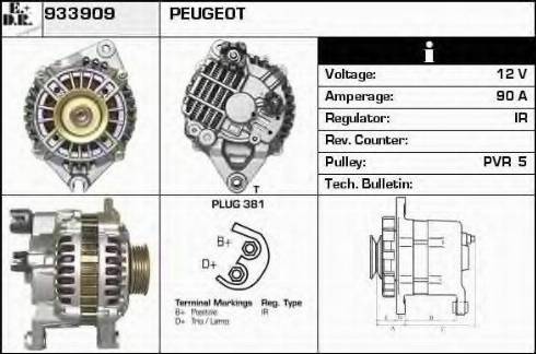 EDR 933909 - Генератор autospares.lv