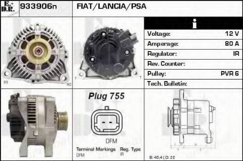 EDR 933906N - Генератор autospares.lv