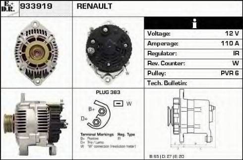 EDR 933919 - Генератор autospares.lv