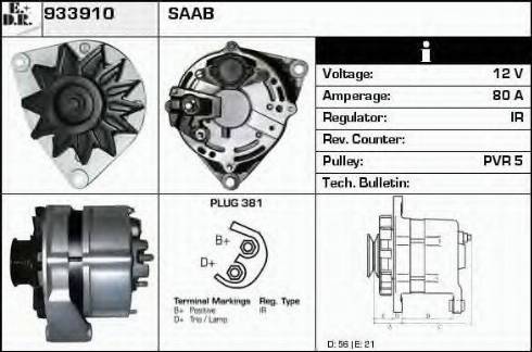 EDR 933910 - Генератор autospares.lv