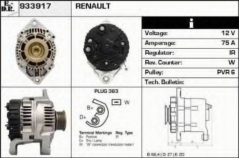 EDR 933917 - Генератор autospares.lv