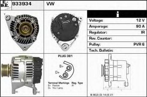 EDR 933934 - Генератор autospares.lv