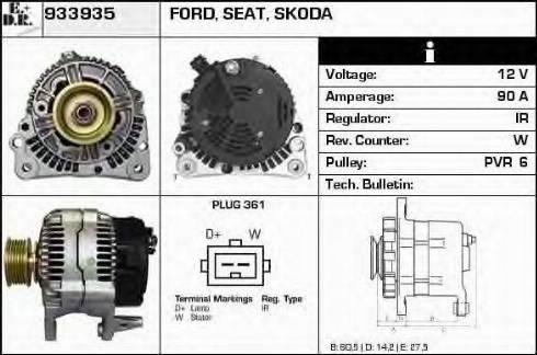 EDR 933935 - Генератор autospares.lv