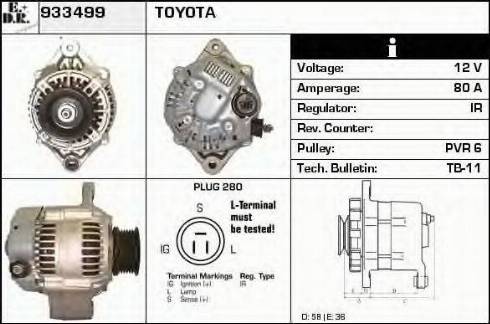 EDR 933499 - Генератор autospares.lv