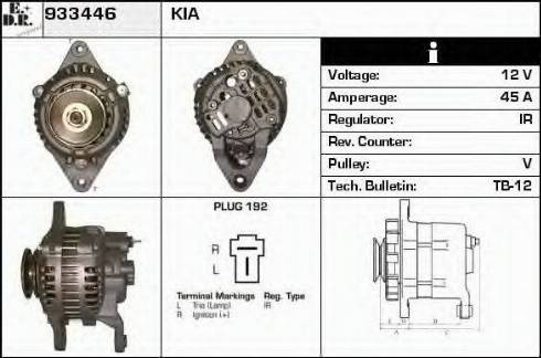 EDR 933446 - Генератор autospares.lv