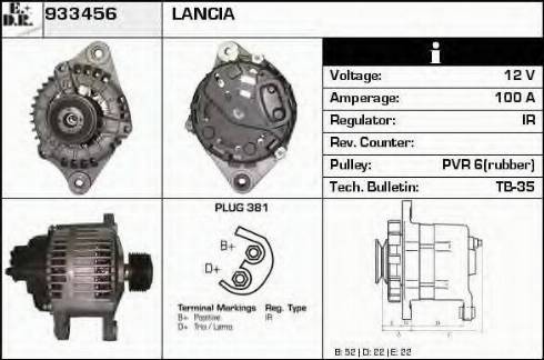 EDR 933456 - Генератор autospares.lv