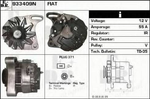 EDR 933409N - Генератор autospares.lv