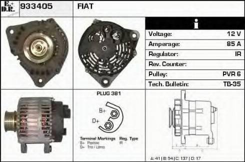 EDR 933405 - Генератор autospares.lv