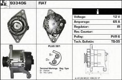 EDR 933406 - Генератор autospares.lv