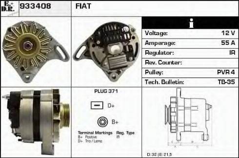 EDR 933408 - Генератор autospares.lv