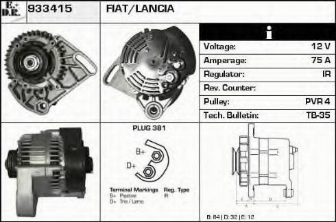 EDR 933415 - Генератор autospares.lv