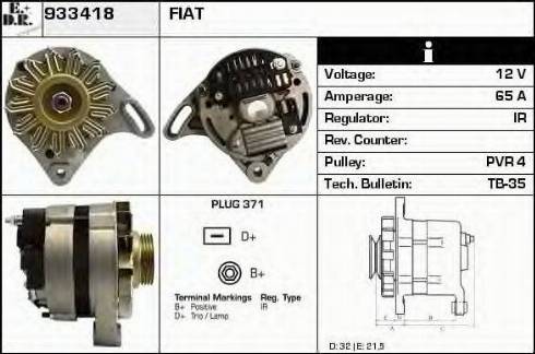 EDR 933418 - Генератор autospares.lv