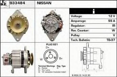 EDR 933484 - Генератор autospares.lv