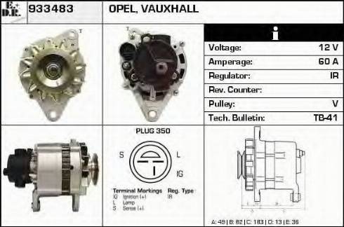 EDR 933483 - Генератор autospares.lv