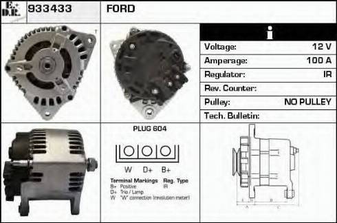 EDR 933433 - Генератор autospares.lv