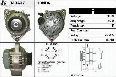 EDR 933437 - Генератор autospares.lv