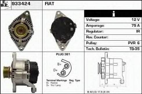 EDR 933424 - Генератор autospares.lv