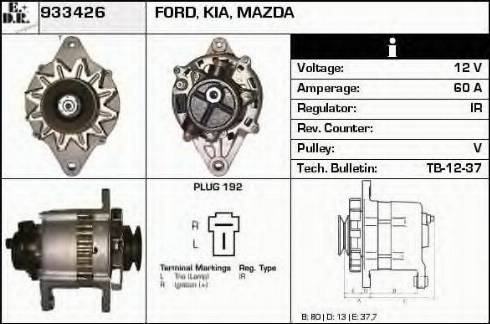 EDR 933426 - Генератор autospares.lv