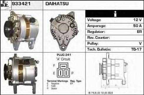 EDR 933421 - Генератор autospares.lv