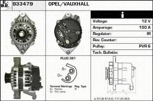 EDR 933479 - Генератор autospares.lv