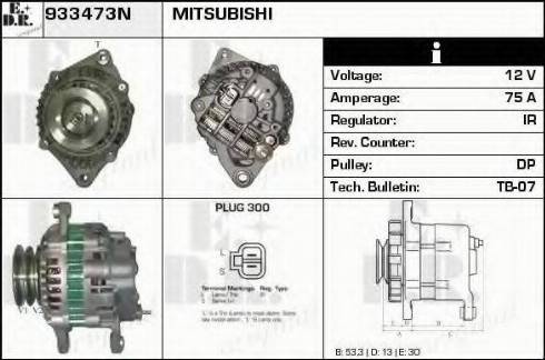 EDR 933473N - Генератор autospares.lv