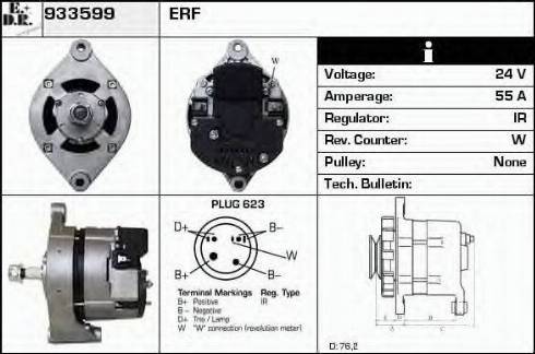 EDR 933599 - Генератор autospares.lv