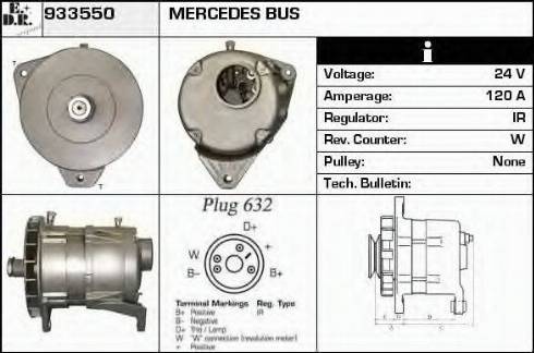 EDR 933550 - Генератор autospares.lv