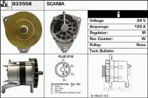 EDR 933558 - Генератор autospares.lv