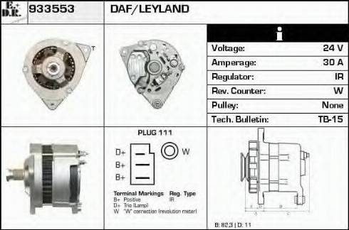 EDR 933553 - Генератор autospares.lv