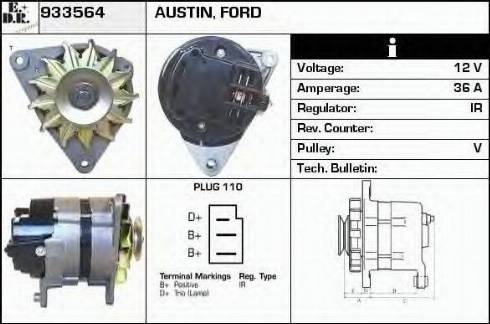 EDR 933564 - Генератор autospares.lv