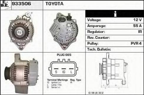 EDR 933506 - Генератор autospares.lv