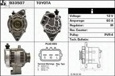 EDR 933507 - Генератор autospares.lv