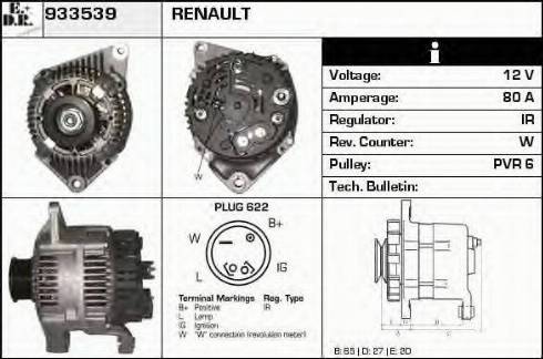 EDR 933539 - Генератор autospares.lv