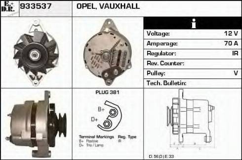 EDR 933537 - Генератор autospares.lv