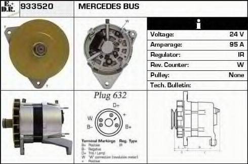 EDR 933520 - Генератор autospares.lv