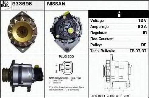 EDR 933698 - Генератор autospares.lv