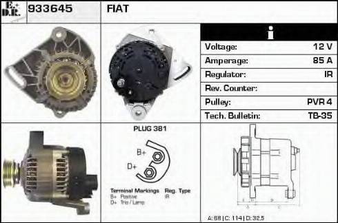 EDR 933645 - Генератор autospares.lv