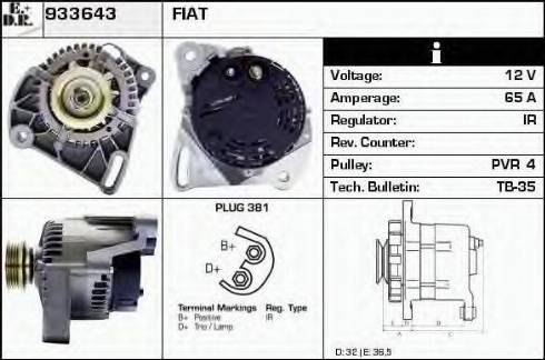 EDR 933643 - Генератор autospares.lv