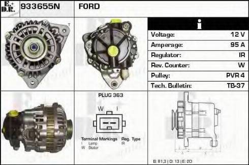 EDR 933655N - Генератор autospares.lv