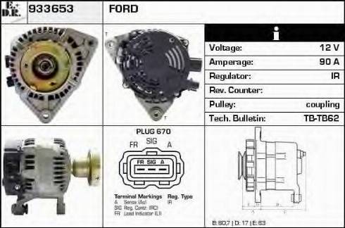 EDR 933653 - Генератор autospares.lv