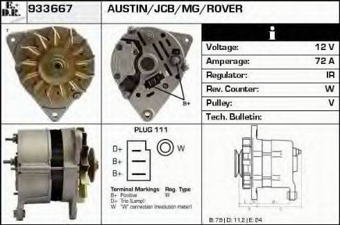 EDR 933667 - Генератор autospares.lv