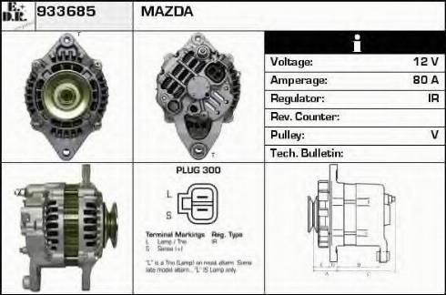 EDR 933685 - Генератор autospares.lv