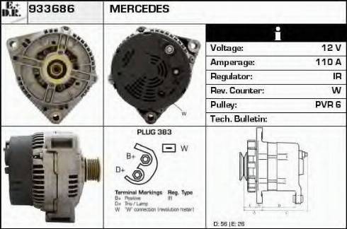 EDR 933686 - Генератор autospares.lv