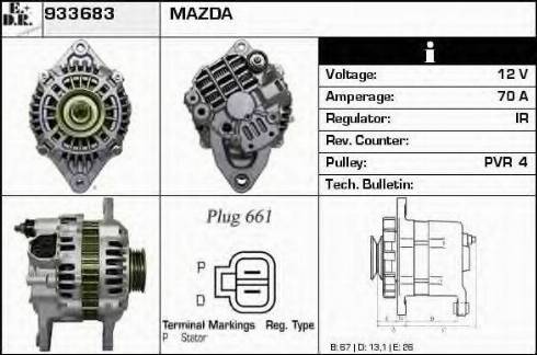 EDR 933683 - Генератор autospares.lv