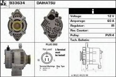 EDR 933634 - Генератор autospares.lv