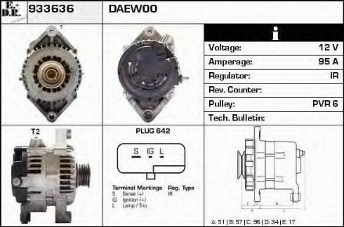 EDR 933636 - Генератор autospares.lv